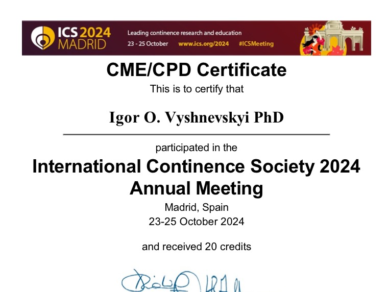 ICS 2024 Certificate